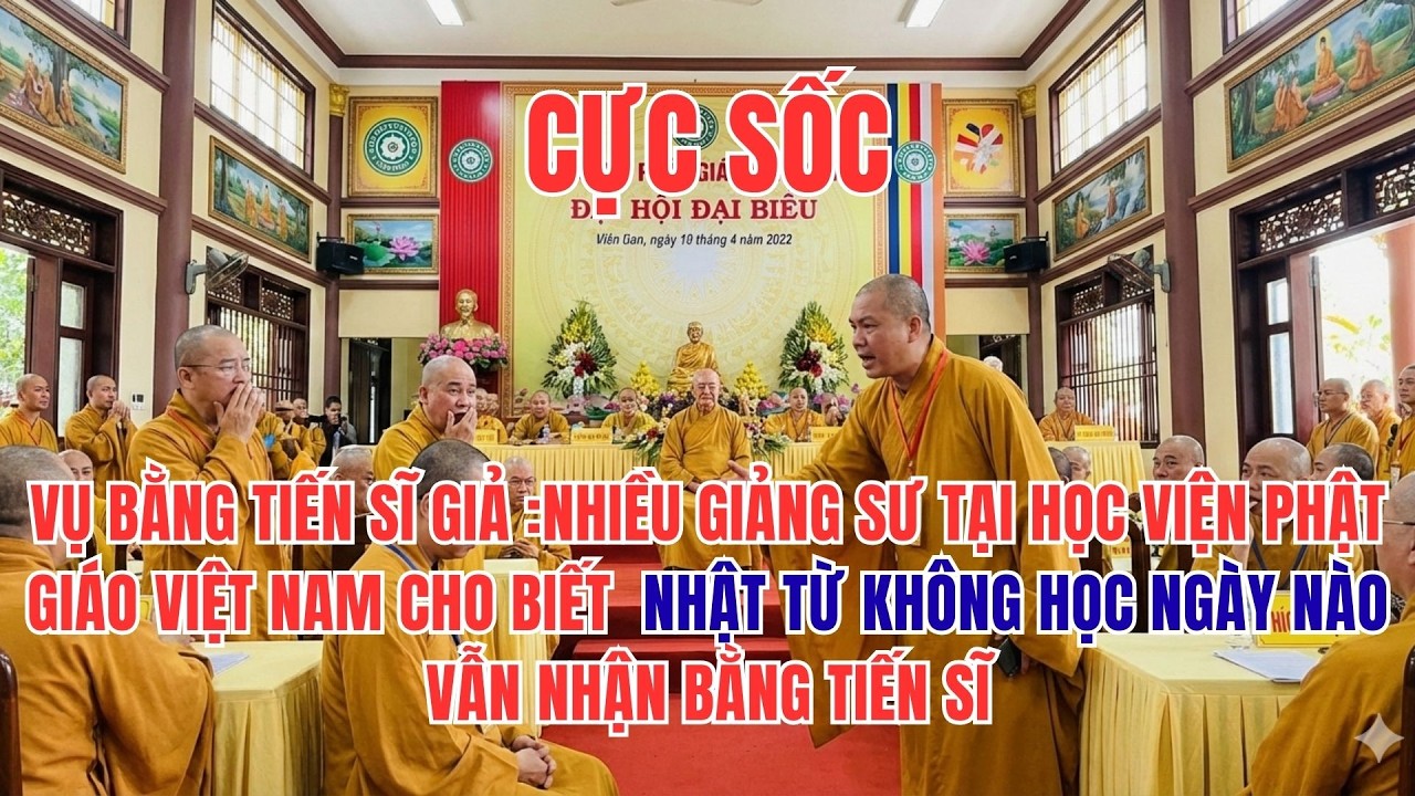VỤ BẰNG TIẾN SĨ GIẢ :THÍCH NHẬT TỪ KHÔNG HỌC NGÀY NÀO VẪN NHẬN BẰNG TIẾN SĨ