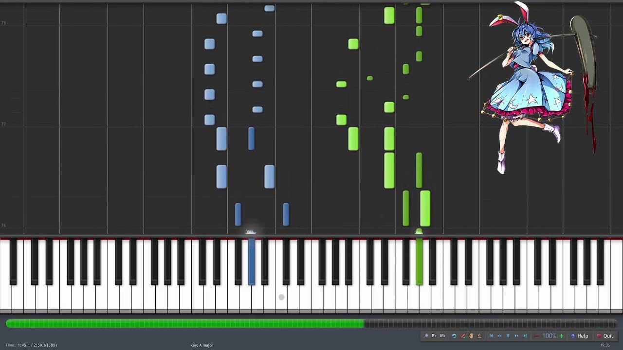 [Touhou 15] The Rabbit has landed Piano
