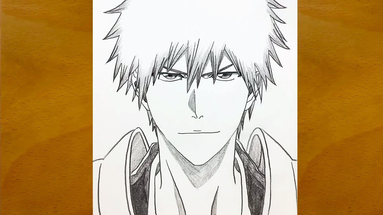 How to Draw Ichigo Kurosaki | Easy Step-by-Step Anime Drawing