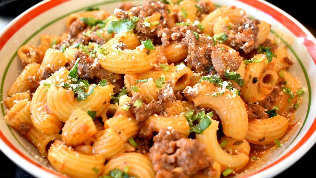 Coditos con carne molida, mis recetas deliciosas,  gastronomia canal cocina