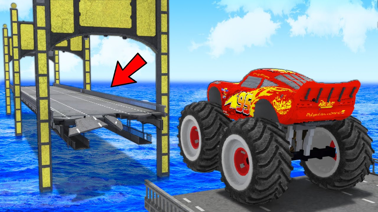 MONSTER TRUCK vs BROKEN BRIDGE in Teardown