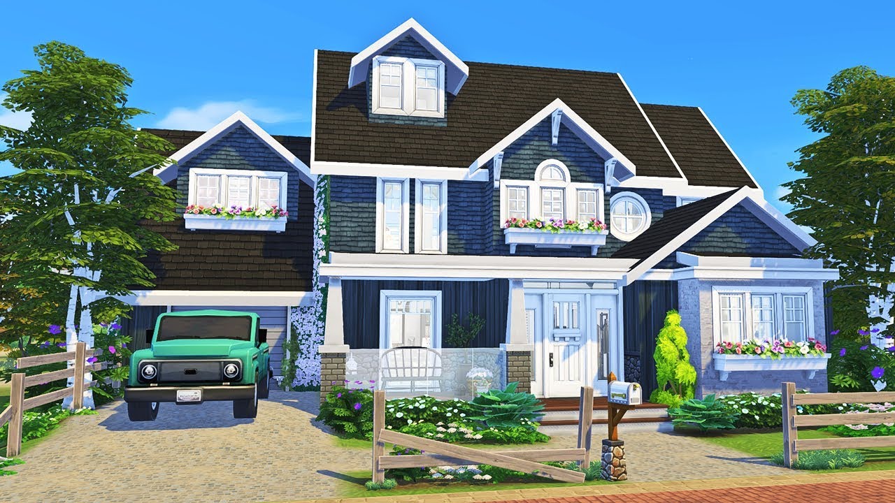 Updated Craftsman || The Sims 4 Family Home: Speed Build