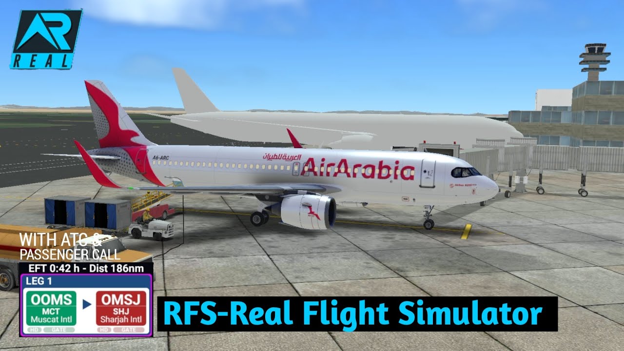 RFS - Real Flight Simulator - Muscat to Sharjah||Full Flight||A320||FullHD|RealRoute