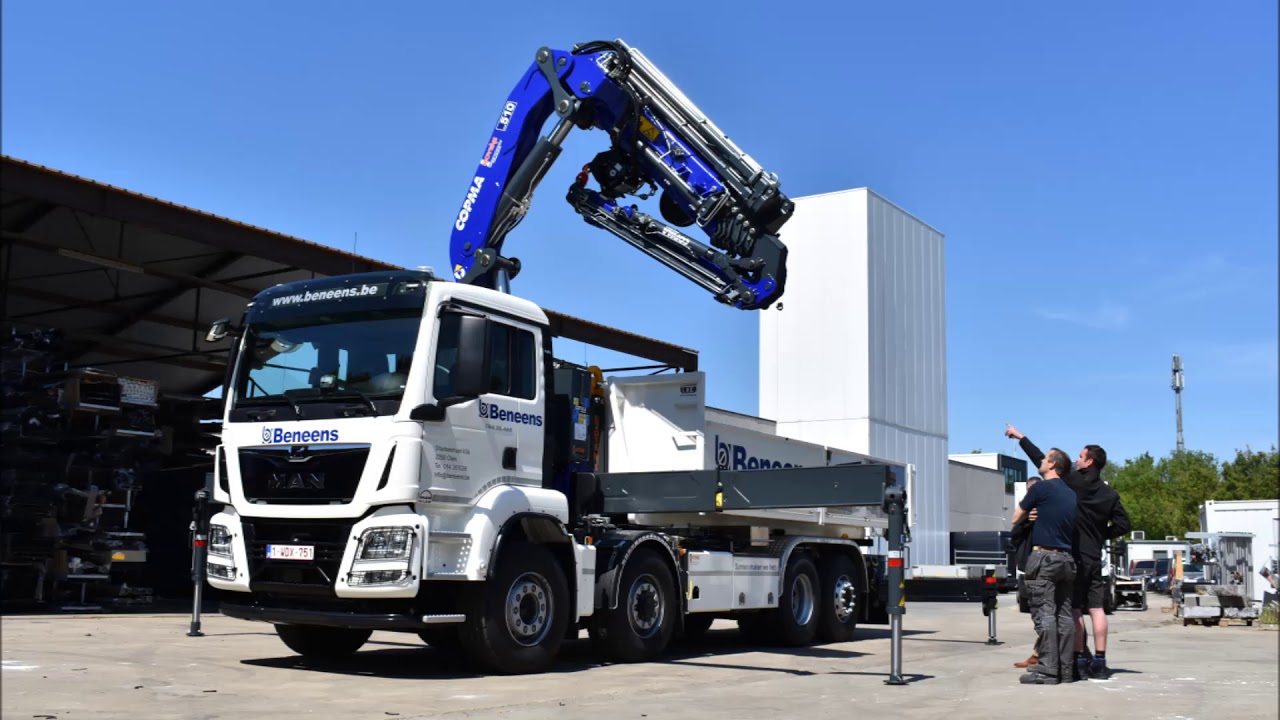 Copma laadkraan 510.6J4 met afneembaar containersysteem