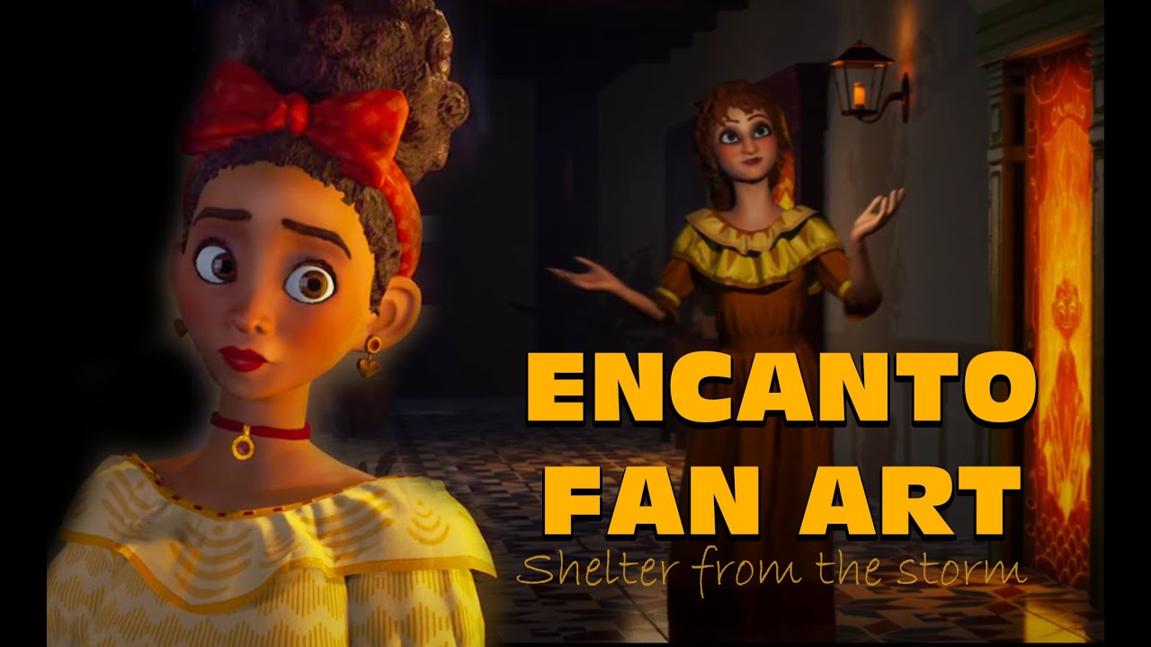 Pepa & Dolores (3D Encanto Fanart) Shelter from the Storm