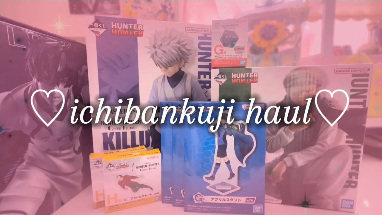 【IchibanKuji Haul】Blue Lock, Black Butler, Hunter x Hunter, One Piece, and more! | Entry #1