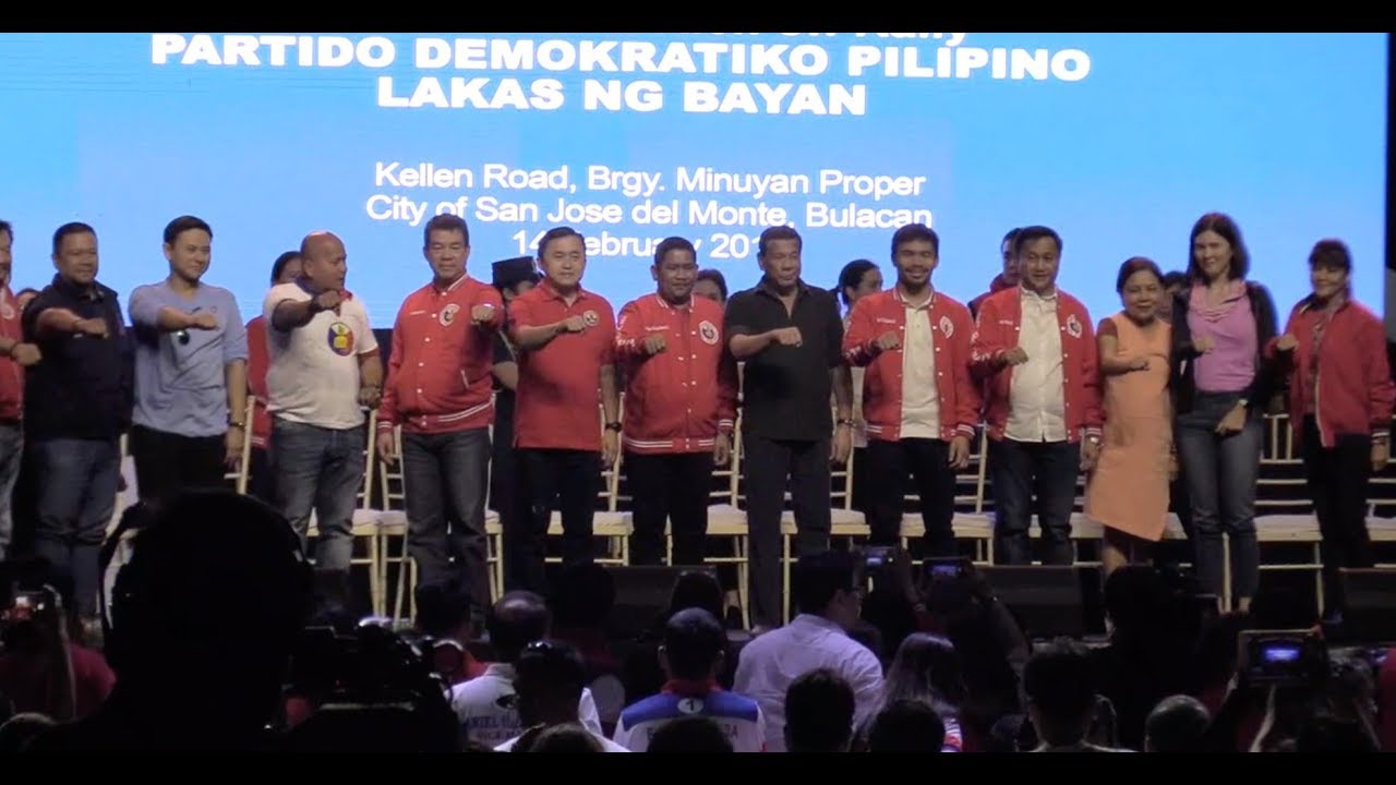 Duterte endorses Senate bid of 5 PDP-Laban bets, 7 guest candidates
