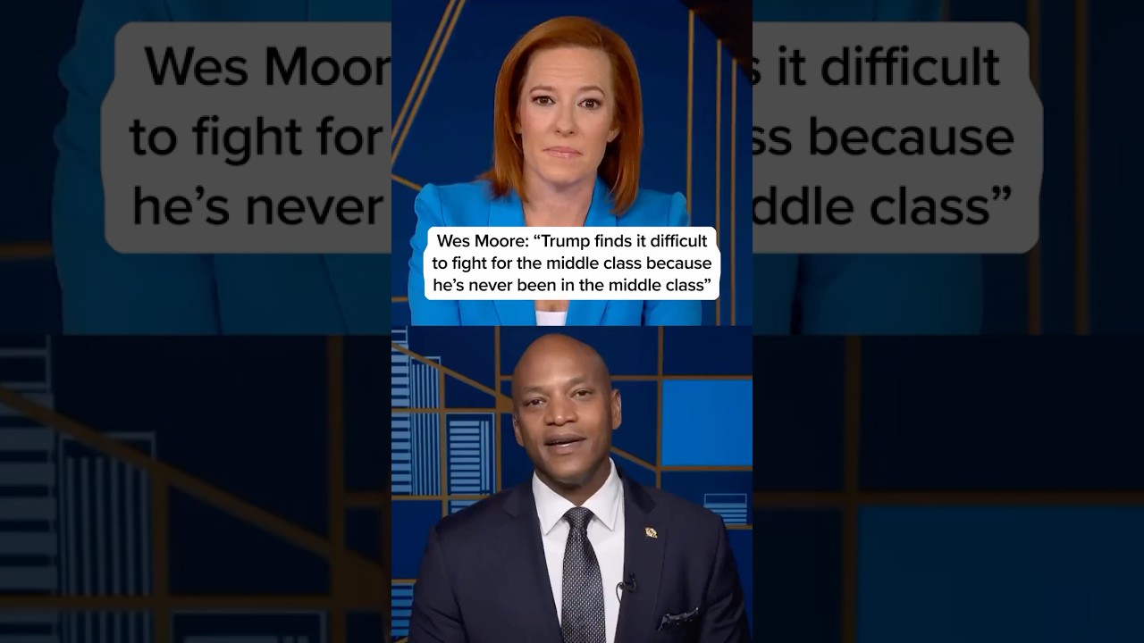Wes Moore: 'Trump finds it difficult to fight for the middle class'