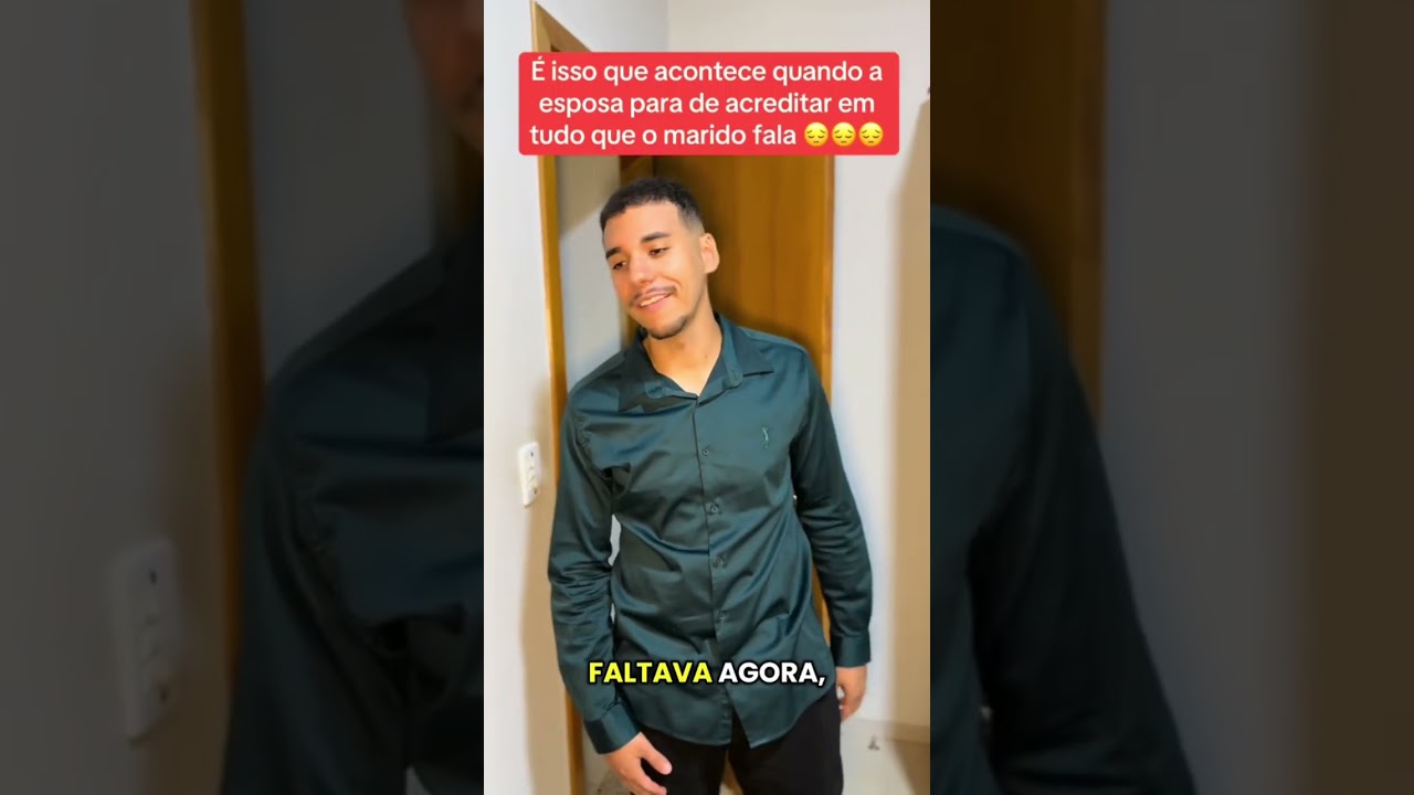 É isso que acontece quando a esposa para de acreditar em tudo que o marido fala 😔