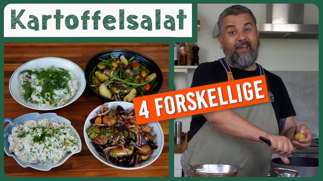 4 kartoffelsalater | Den klassiske, Den sommerlige, Den italienske og den nostalgiske