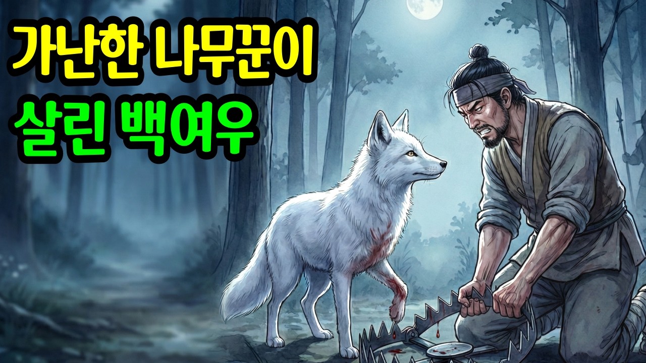 덫에 걸린 여우를 살린 나무꾼, 그날밤 그의 앞에 나타난 여인의 정체   야담 ㅣ설화 ㅣ민담 ㅣ전설ㅣ옛날이야기 ㅣ오디오북ㅣ수면동화ㅣ잠잘때듣는이야기
