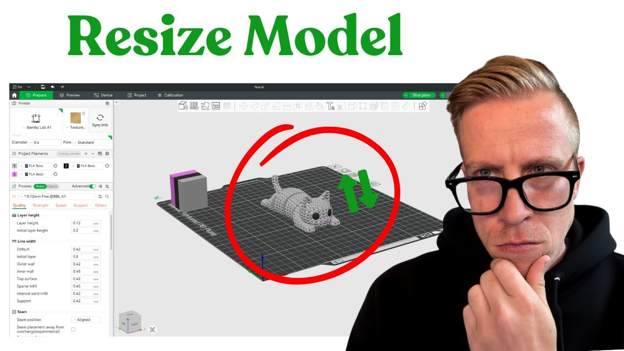 How to Resize Model in Bambu Studio 