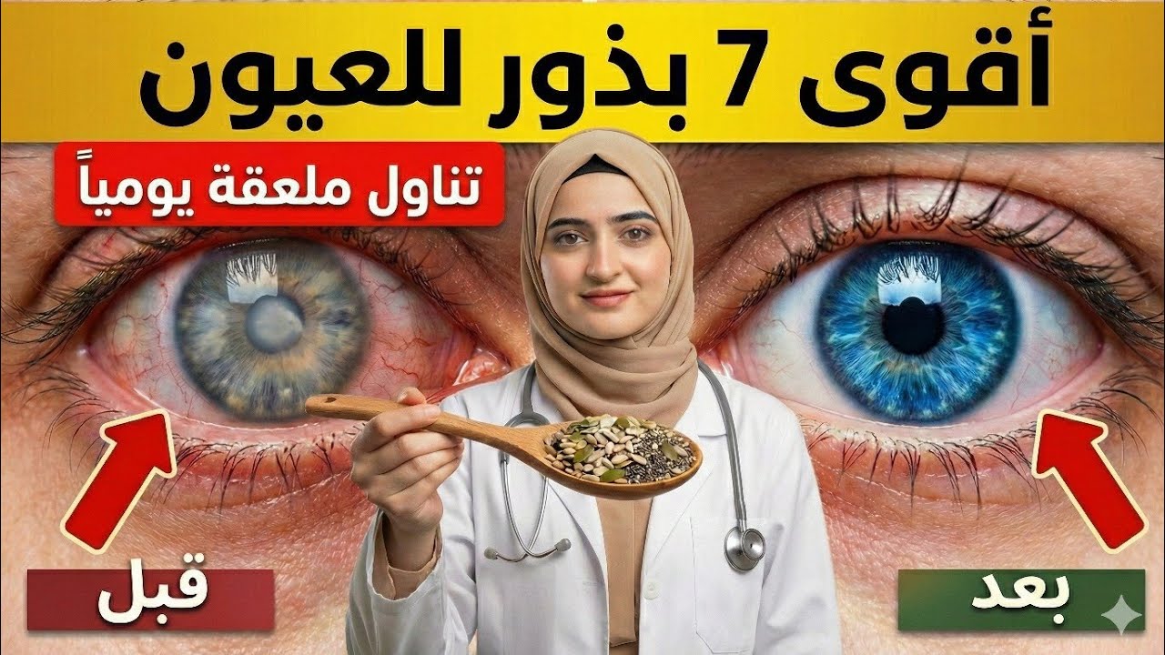 ماذا يحدث لعينيك إذا تناولت ملعقة من هذا الخليط يومياً؟ 👁️ كنز في مطبخك!
