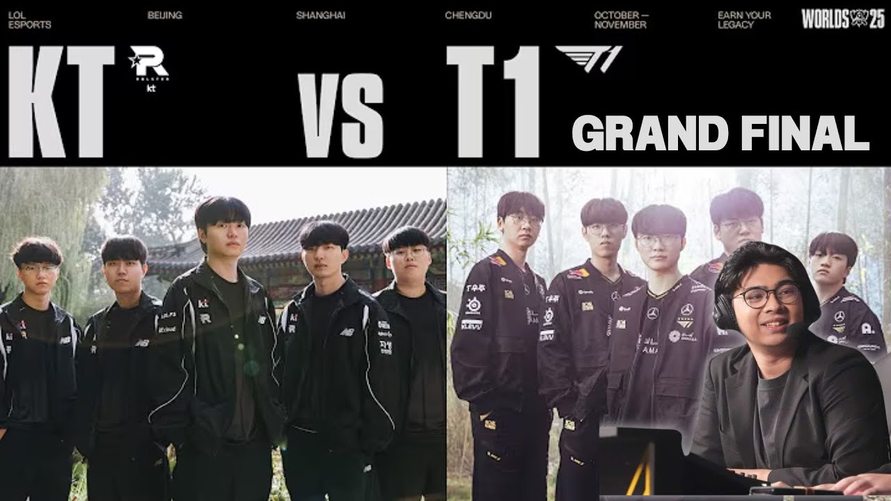 ดูแข่งสดจากโต๊ะพากย์ Worlds 2025 Grand Finals | T1 vs KT Rolster | #worlds2025 !tengu