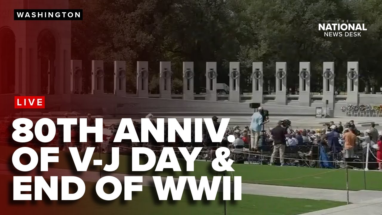 80th anniversary of V-J Day and the end of World War II memorial service