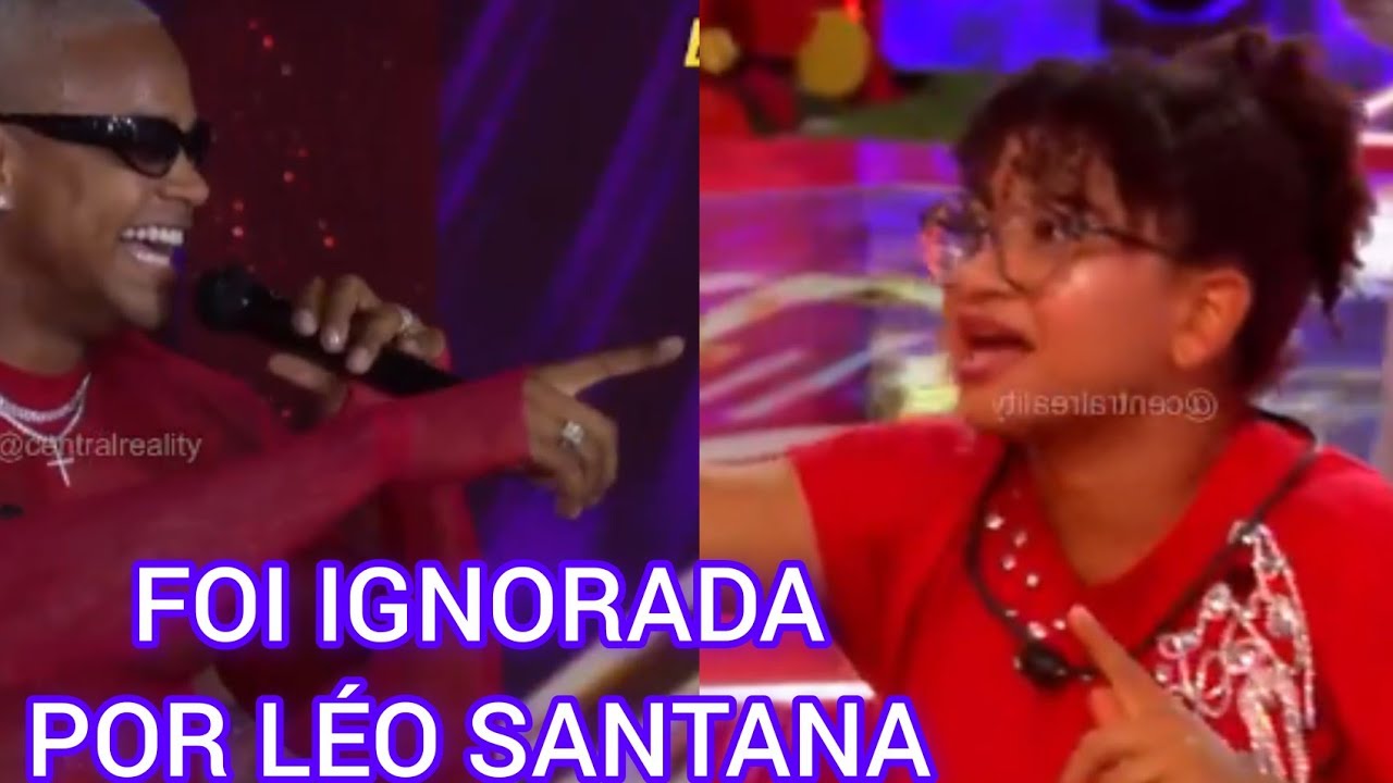 MILENA É IGNORADA POR LÉO SANTANA APÓS FAZER PERGUNTAS EXTERNAS PRA ELE 'DEIXOU FALANDO SOZINHA 
