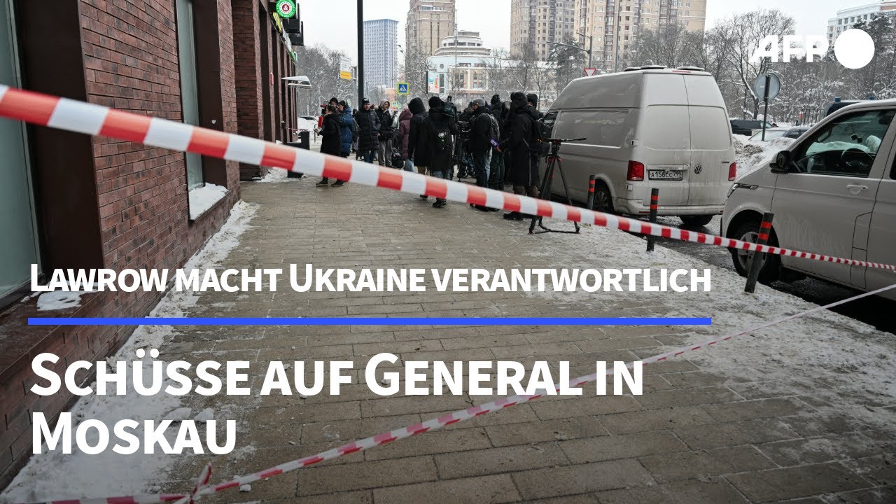 Schüsse auf General in Moskau – Lawrow macht Ukraine verantwortlich | AFP