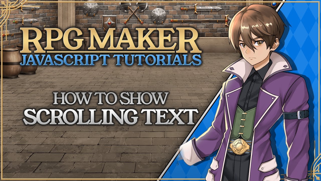 Прокрутка текста с помощью JAVASCRIPT | Учебное пособие по RPG Maker MV и MZ #rpgmaker #javascrip...