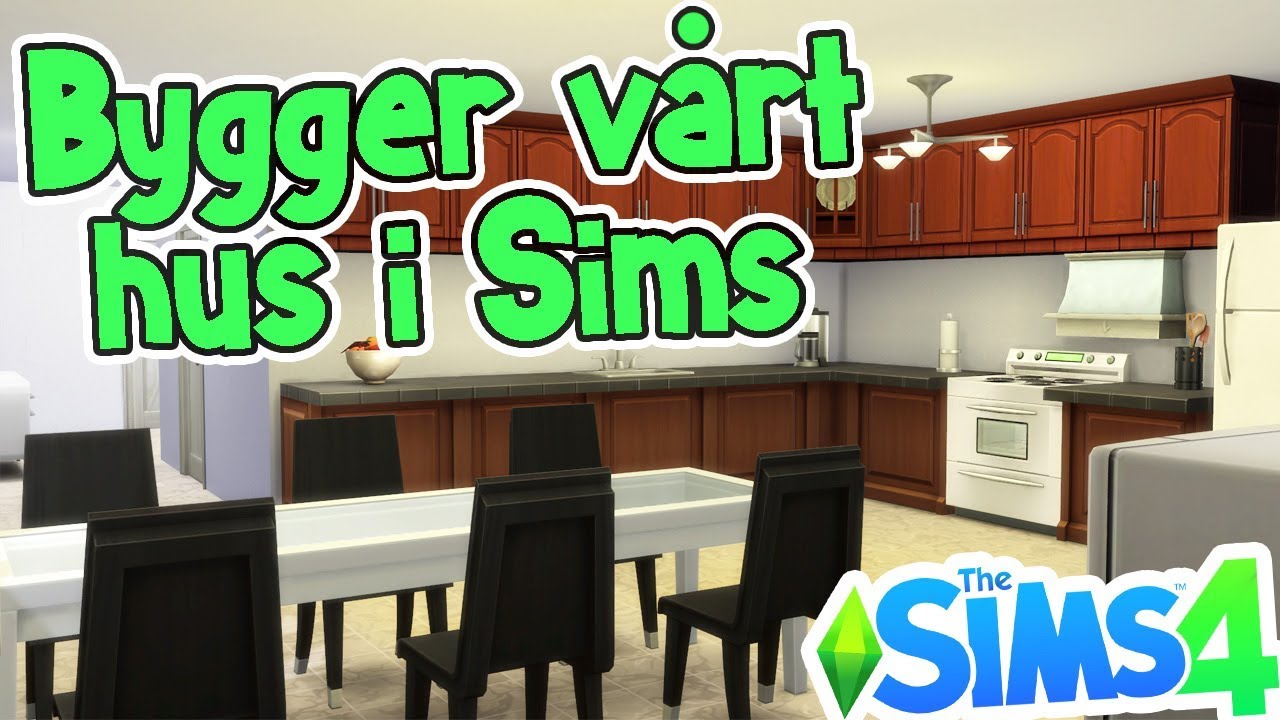 Bygger vårt hus i Sims 4! 🏡