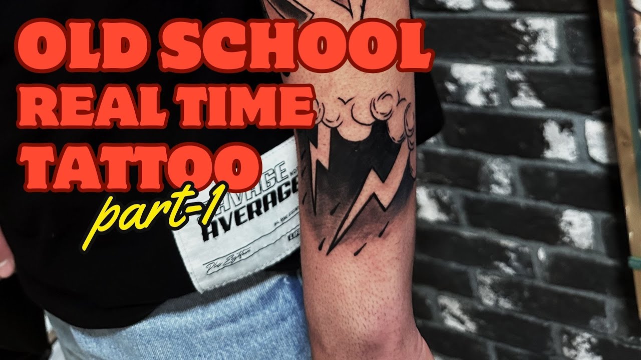 Old School Tattoo Real Time (Part 1/4) I How to make Old School Tattoo?