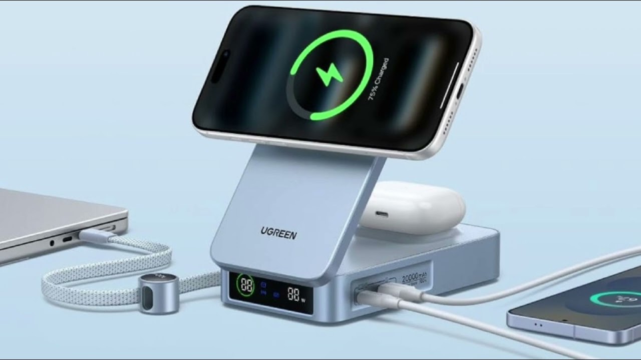 UGREEN’s new 2-in-1 battery pack brings 20000mAh capacity and a digital display