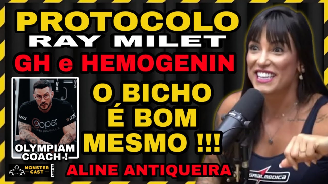 GH E PROTOCOLO DO RAY MILET COM HEMOGENIN PRÉ TREINO ! | ALINE ANTIQUEIRA