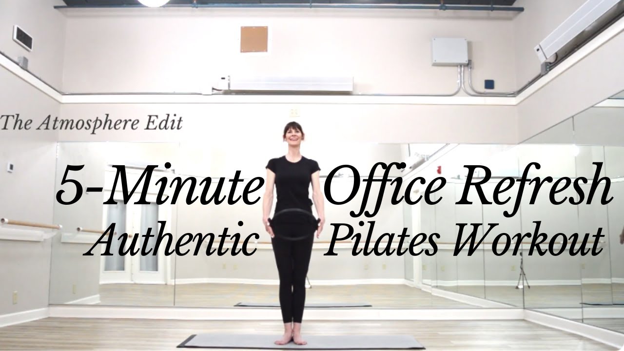 5-Minute Magic Circle Office Refresh | Authentic Pilates Standing Magic Circle Workout