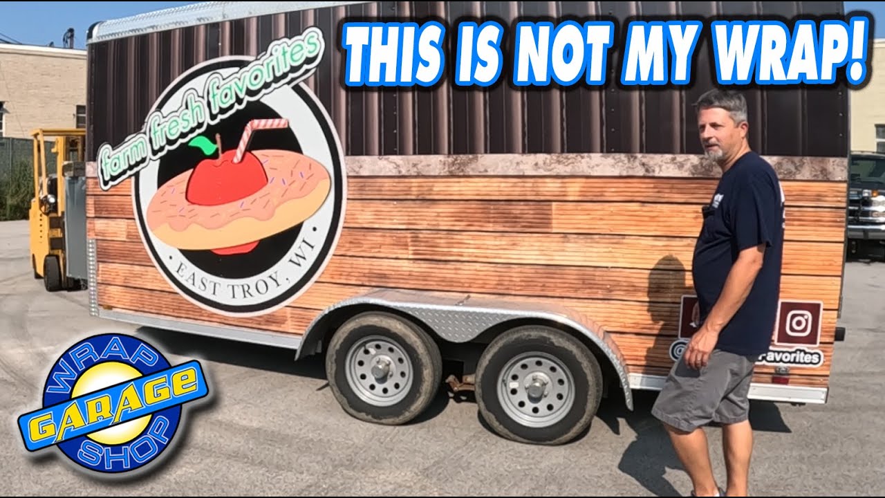 Vinyl Wrap on the Donut Trailer 