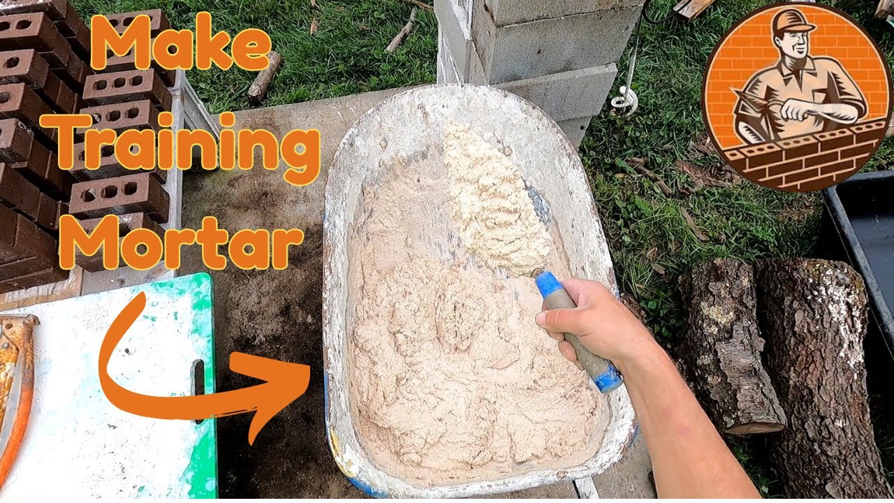 How to Mix Training / Practice Mortar for Brick & Block Laying [Viewer Requested]