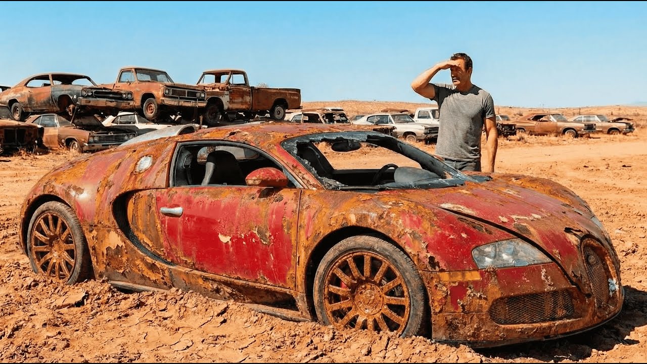 ASMR Car Restoration! 2005 Bugatti Veyron — From Total Decay to Showroom-Perfect 4K Revival