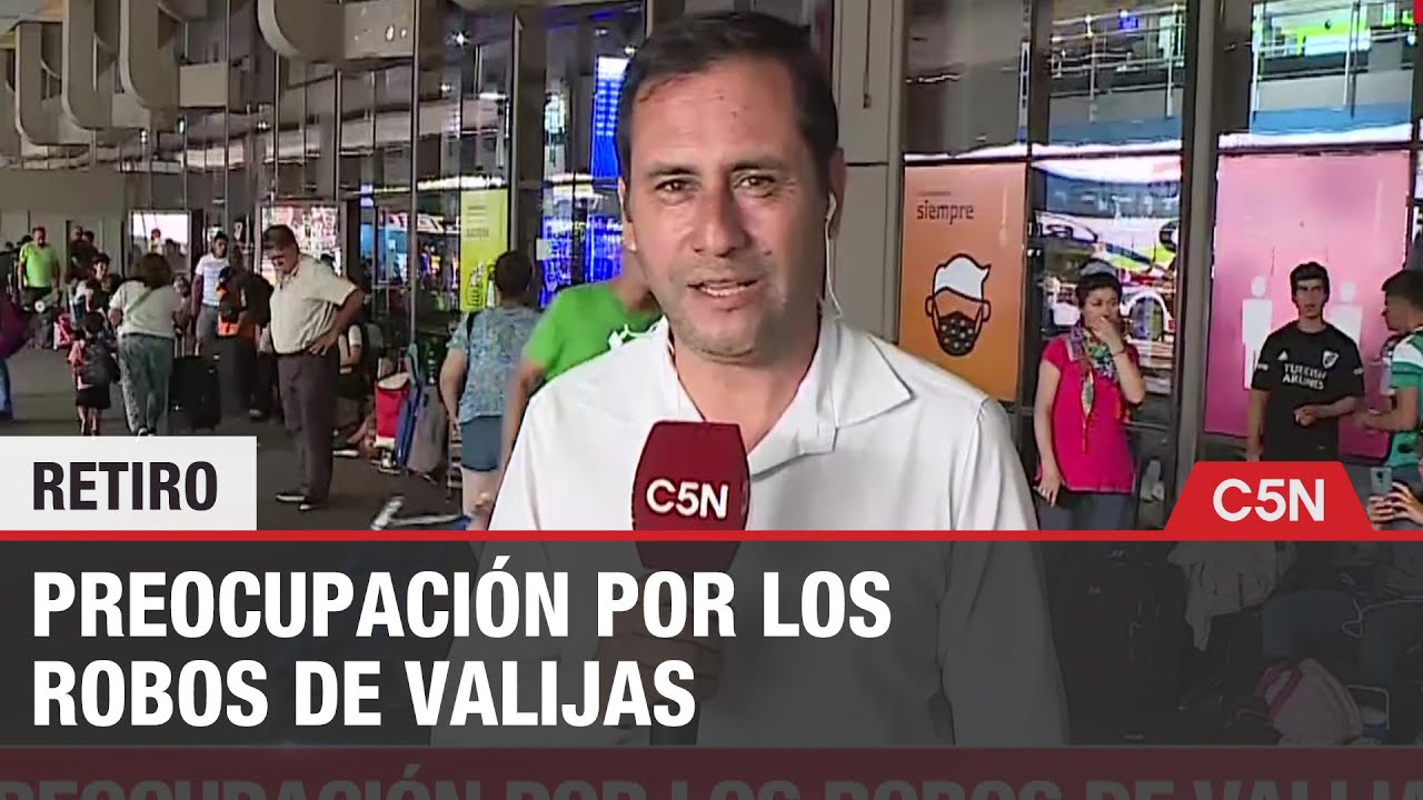 PREOCUPACIÓN por los ROBOS de VALIJAS en RETIRO