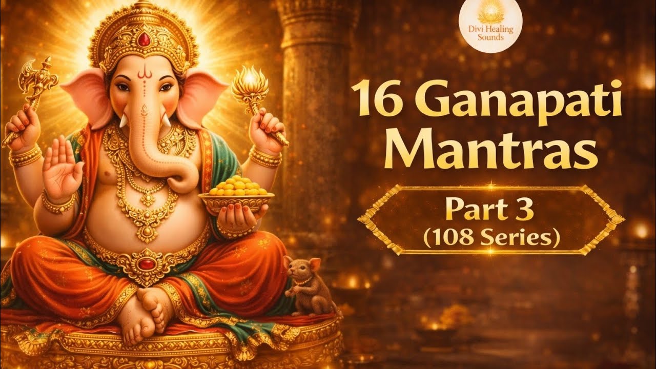 16 Ganapati Mantras – Part 3 | 108 Series | Vinayaka Mantra Chanting