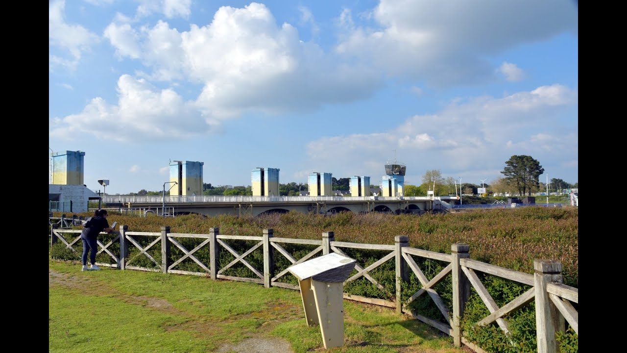 France, Bretagne ,le barrage d' Arzal ,Morbihan (56)