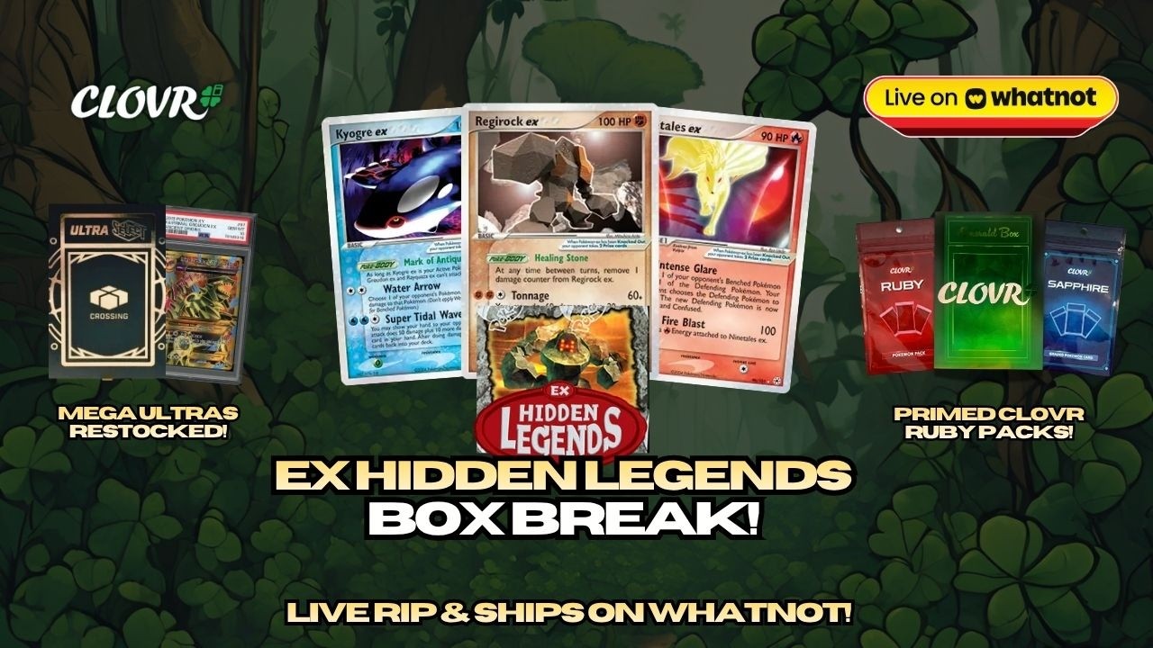 EX HIDDEN LEGENDS BOX BREAK!! LIVE RIP & SHIPS!  DOWNLOAD WHATNOT & RIP PACKS LIVE!