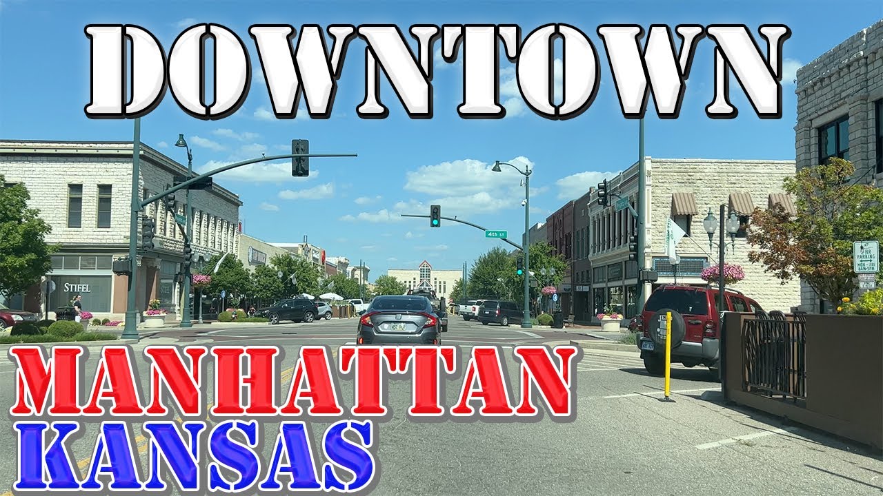 Manhattan - Kansas - 4K Downtown Drive