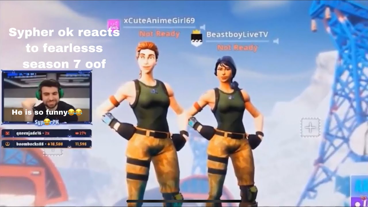 Sypher pk reacts to fearless) 1v1 me bro!!!