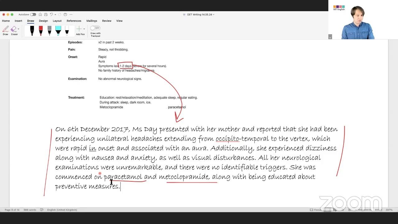 OET Writing: Introduction Paragraph
