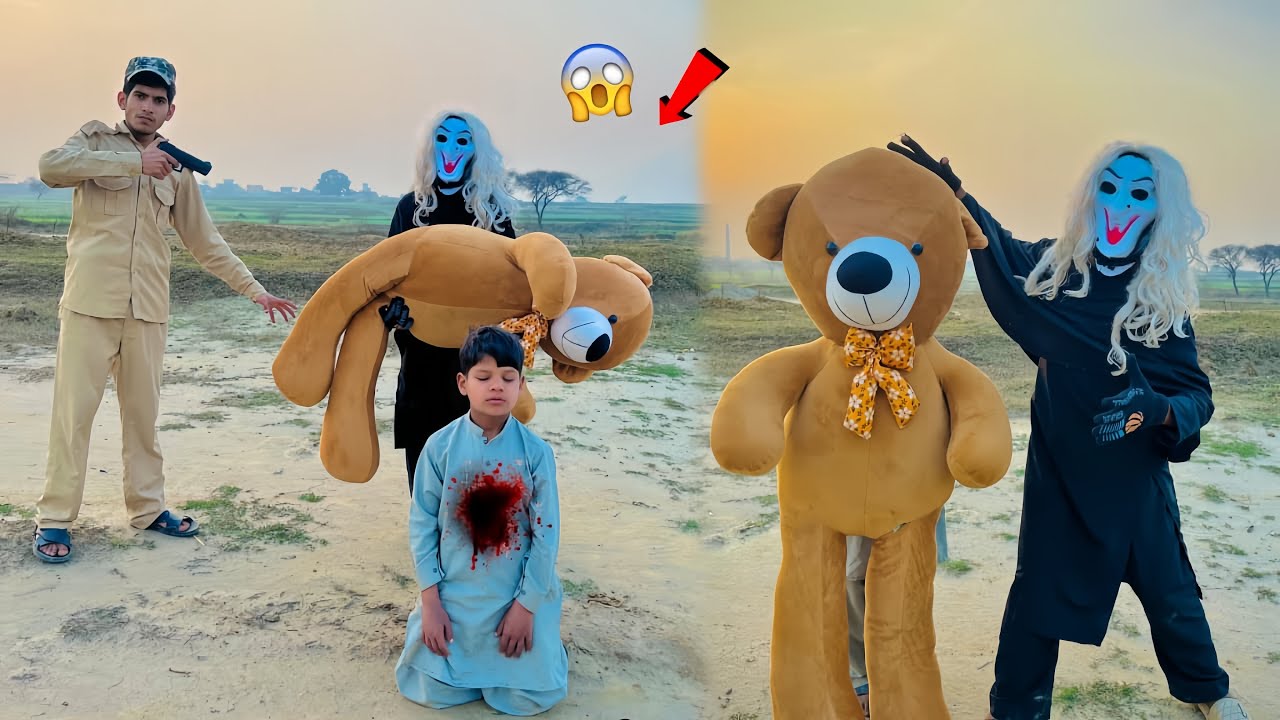 Bhoot ne teddy bear churaya //🐼#viral #viralvideo #comedybhoot 