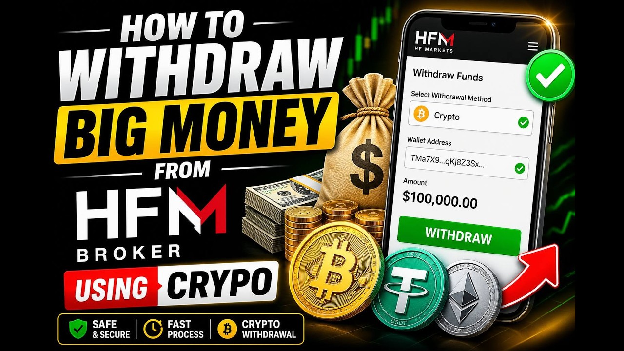 HOW TO WITHDRAW BIG MONEY FROM HFM BROKER USING CRYPTO