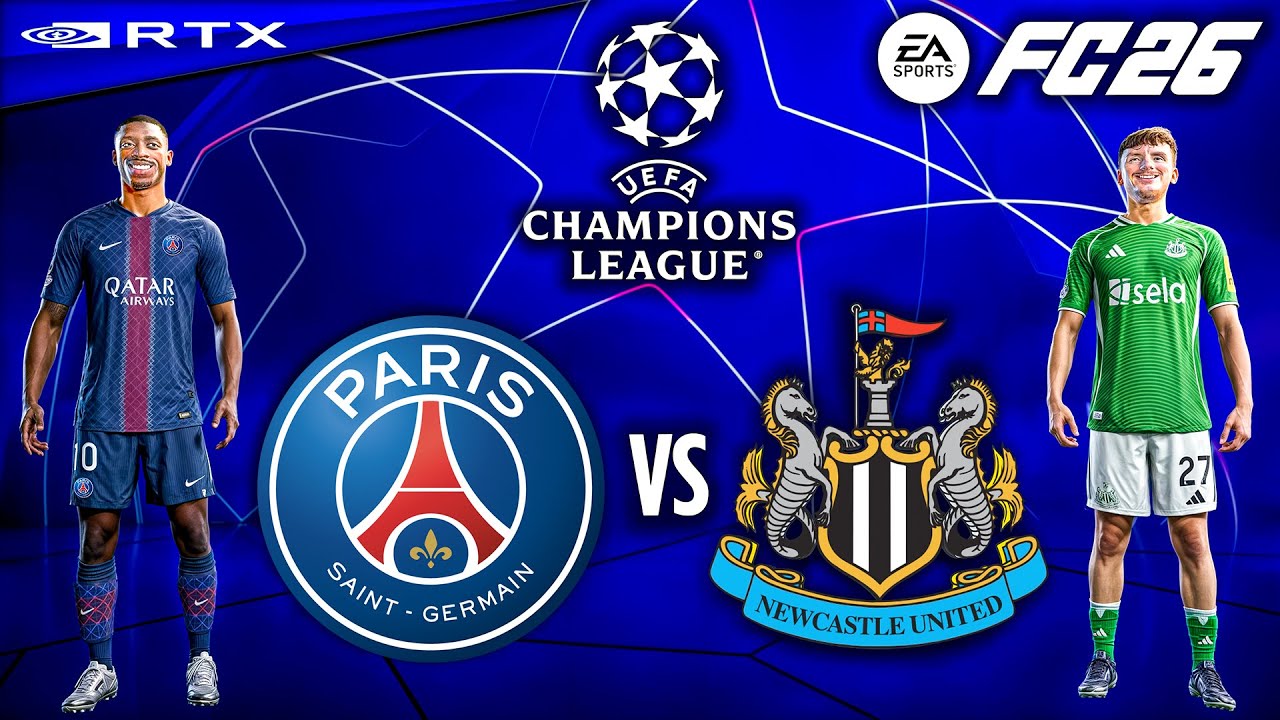 FC 26 - PSG vs. Newcastle United Ft. Dembele, | UEFA Champions League 25/26 | [4K60]