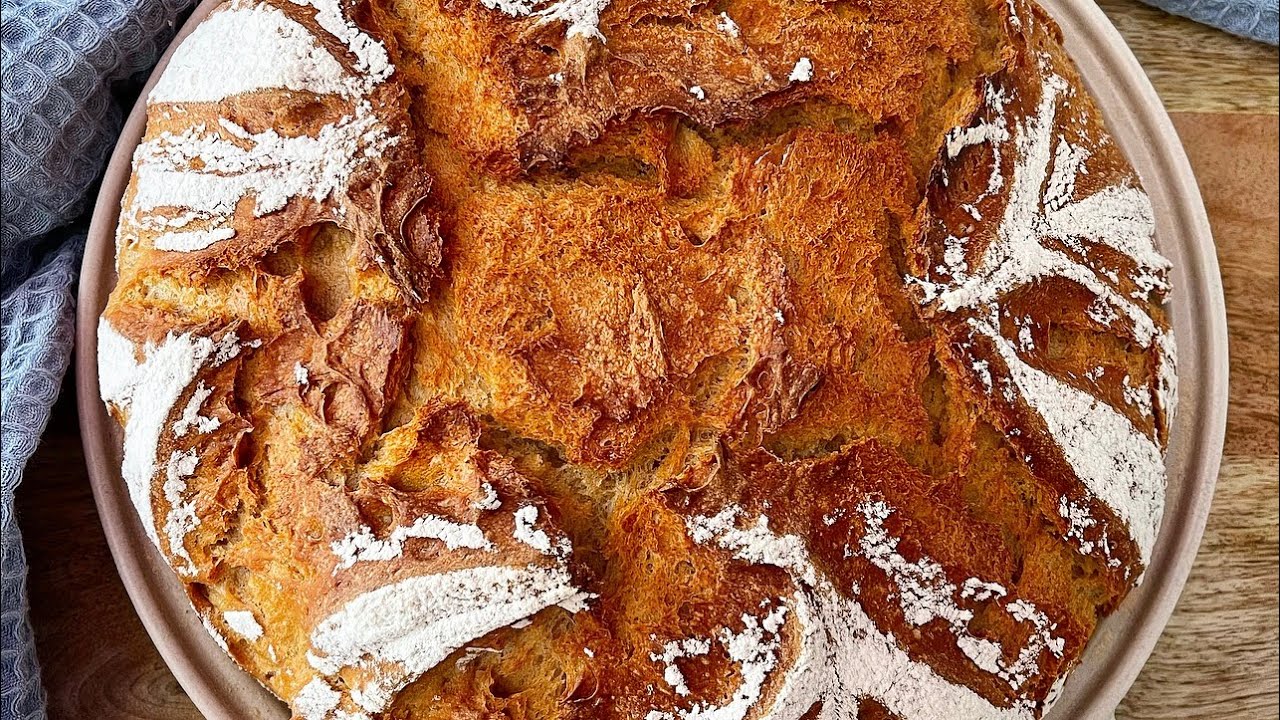 🌾Knuspriges Dinkel-Roggen Joghurtbrot  mit Sauerteig🌾Brotbacken kann so lecker sein🤍