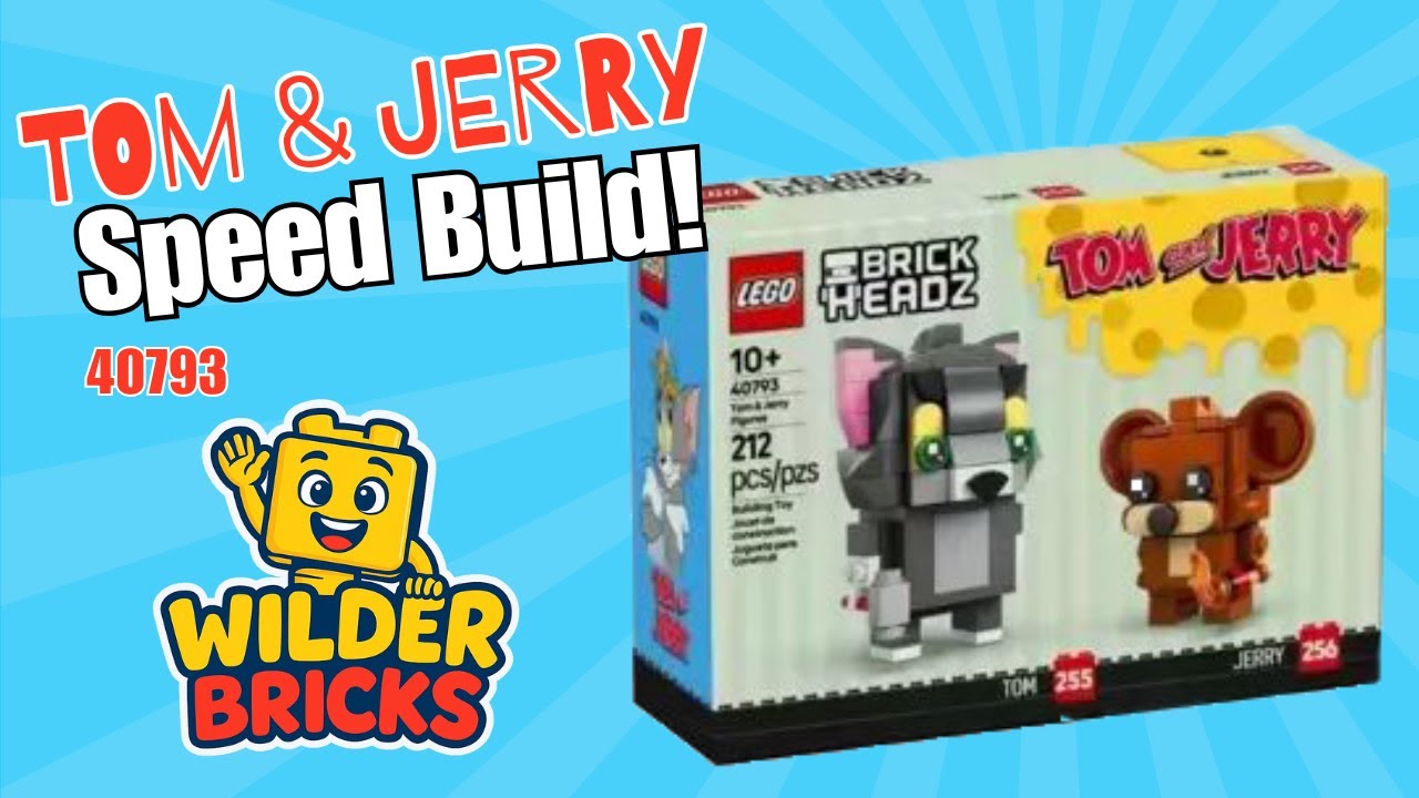 Timed Speed Build! LEGO BrickHeadz Tom & Jerry (Set 40793) &mdash; 212 Pieces!
