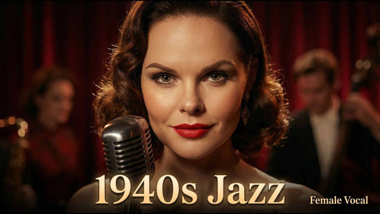 1940s Jazz Club – Warm Female Vocal & Smooth Sax 🎷 Vintage Lounge Ambience