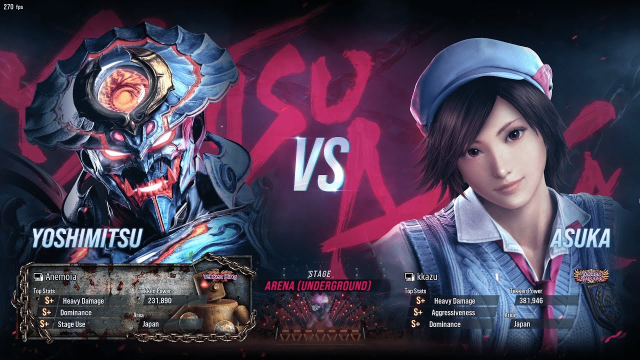 Anemoia(Yoshimitsu) VS kkazu(Asuka) - TEKKEN 8