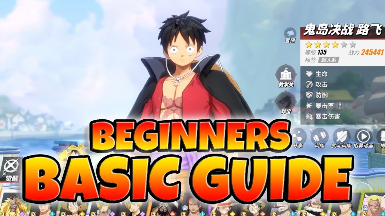 BASIC BEGINNERS GUIDE ! ONE PIECE FIGHTING PATH
