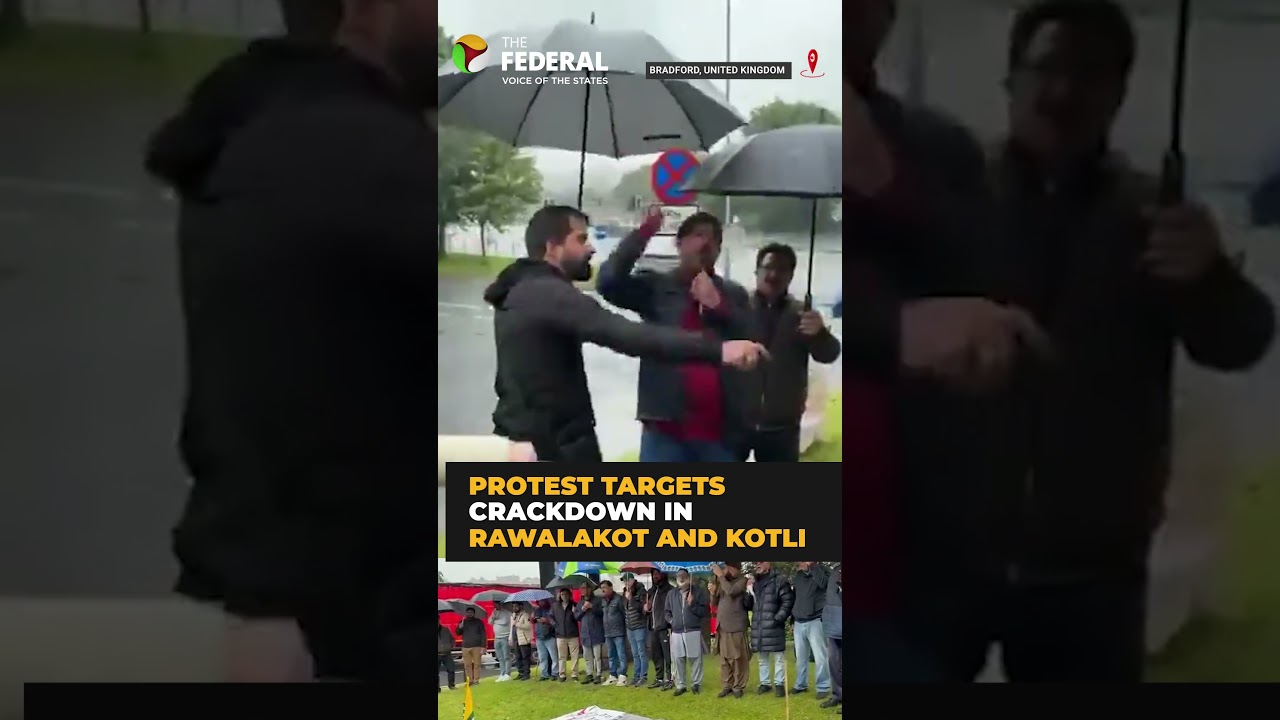 Pakistan-Occupied Kashmir activists protest outside consulate in UK | #shorts