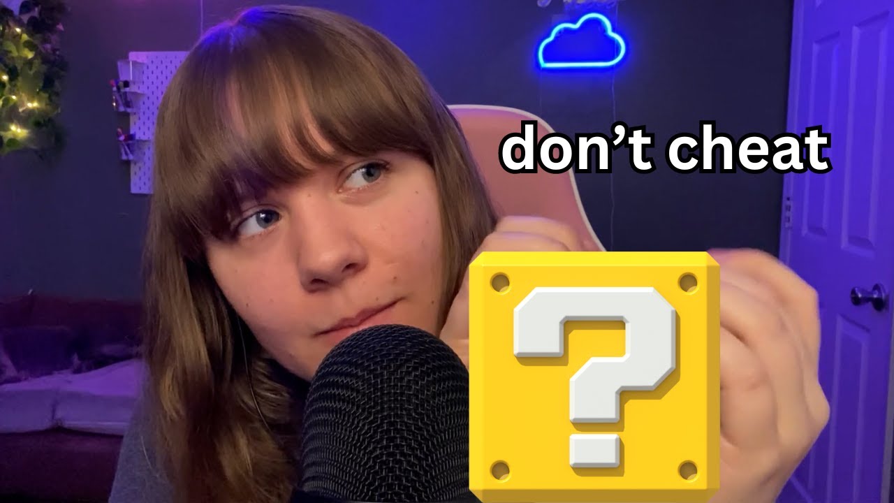 ASMR GUESS THE TRIGGER (open and close your eyes)