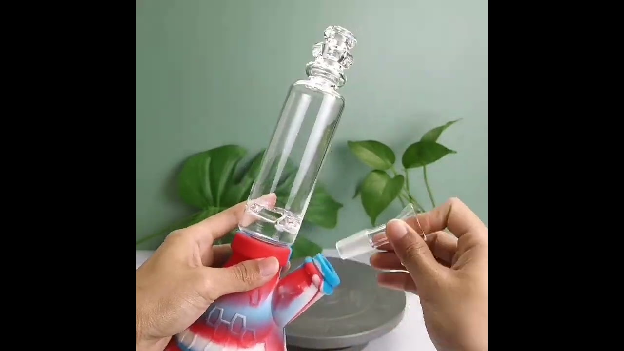 silicone glass water bong