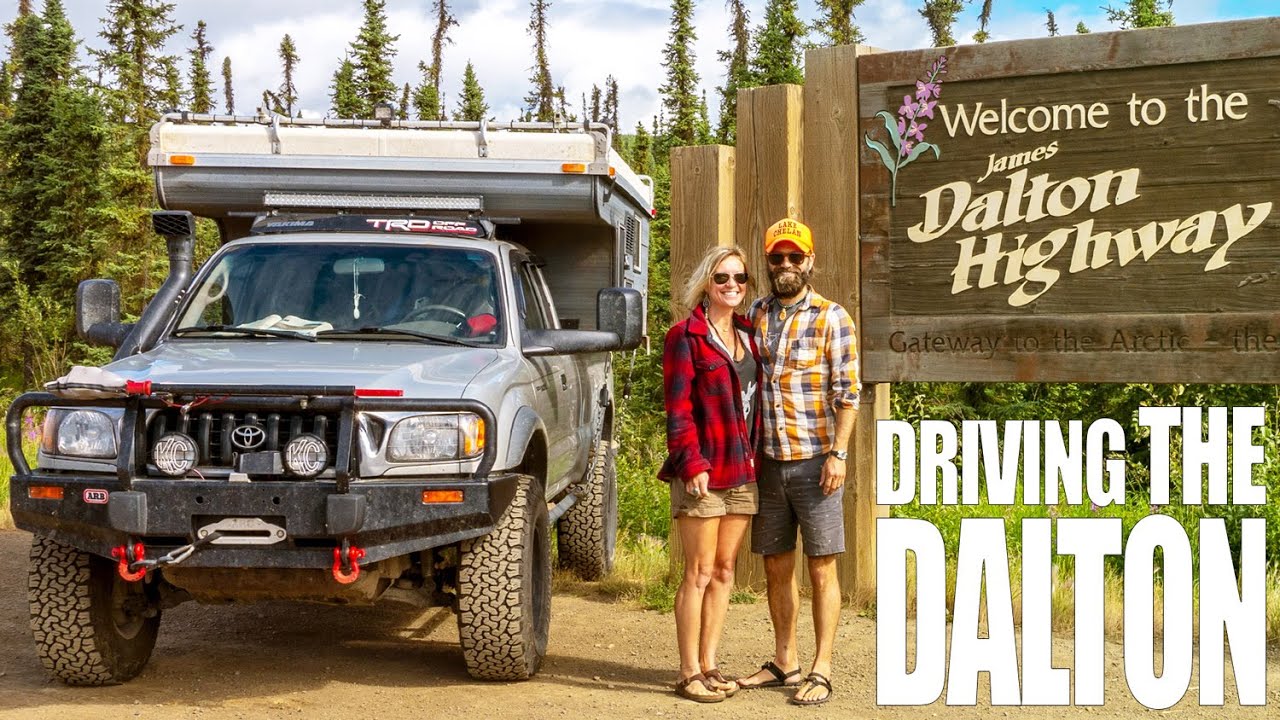 Driving the Dalton Highway in a Toyota Tacoma with a Slide In Pop Up Truck Camper to Deadhorse, AK