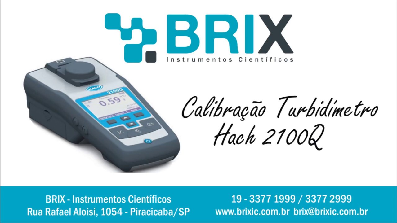 Como Calibração o Turbidímetro HACH 2100Q
